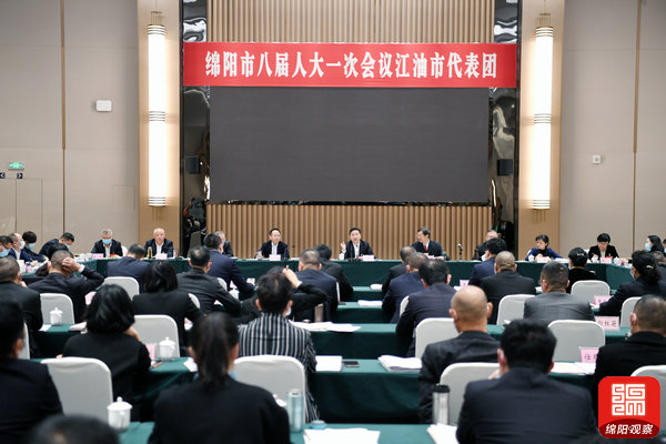 2021年10月27日，羅增斌參加江油代表團(tuán)分團(tuán)討論  張莉 攝.jpg