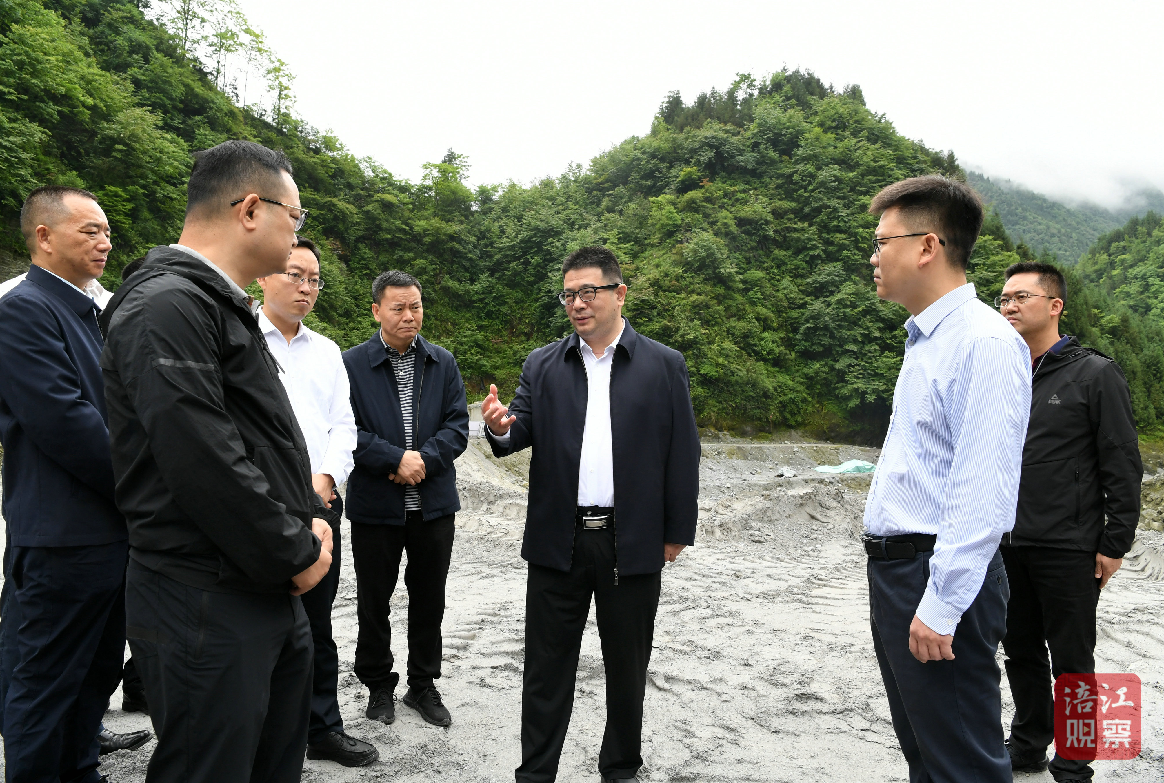 2023年6月4日，李云赴安州高川督導(dǎo)檢查防汛減災(zāi)、地災(zāi)防治工作1  張莉 攝.jpg